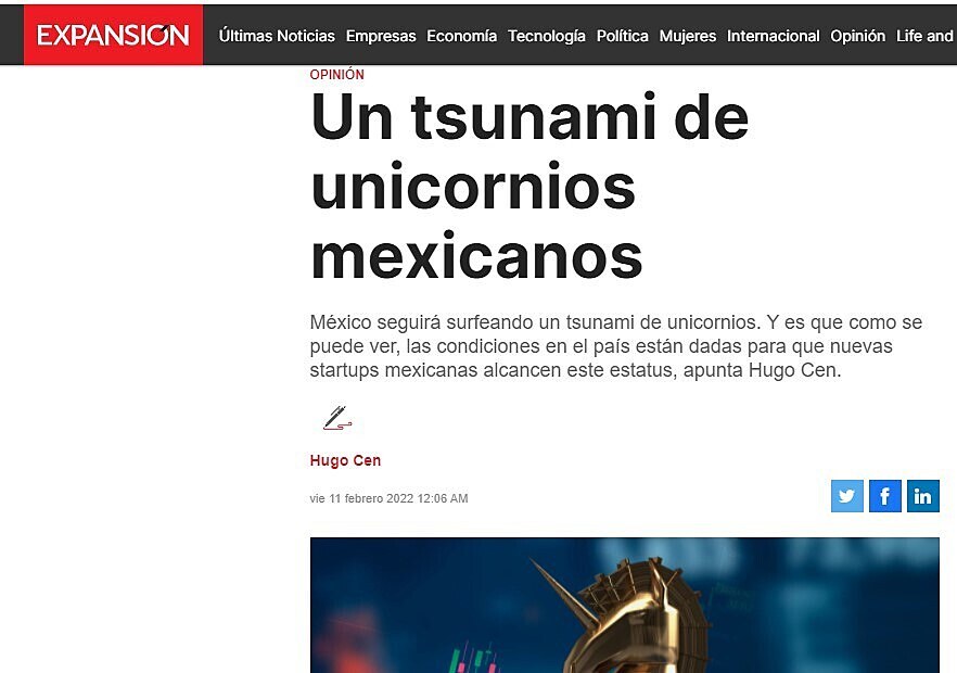 Un tsunami de unicornios mexicanos